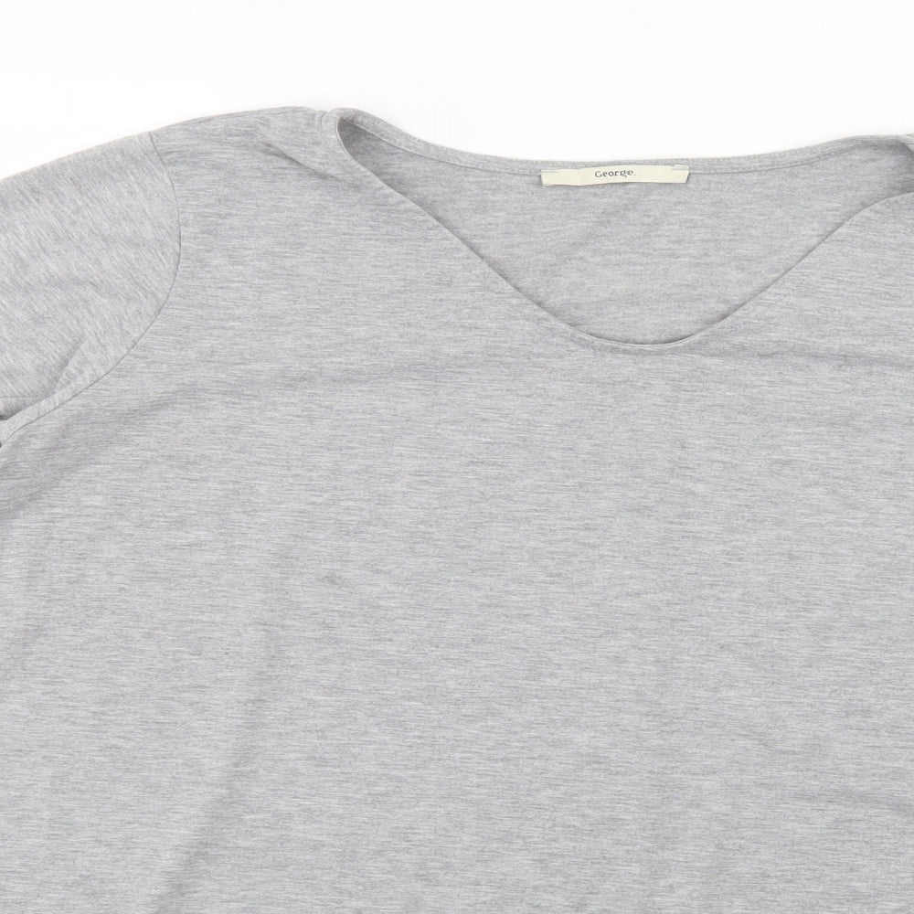 George Womens Grey   Basic T-Shirt Size 18