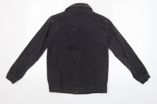 Daisy Street Womens Black  Denim Jacket  Size XS
