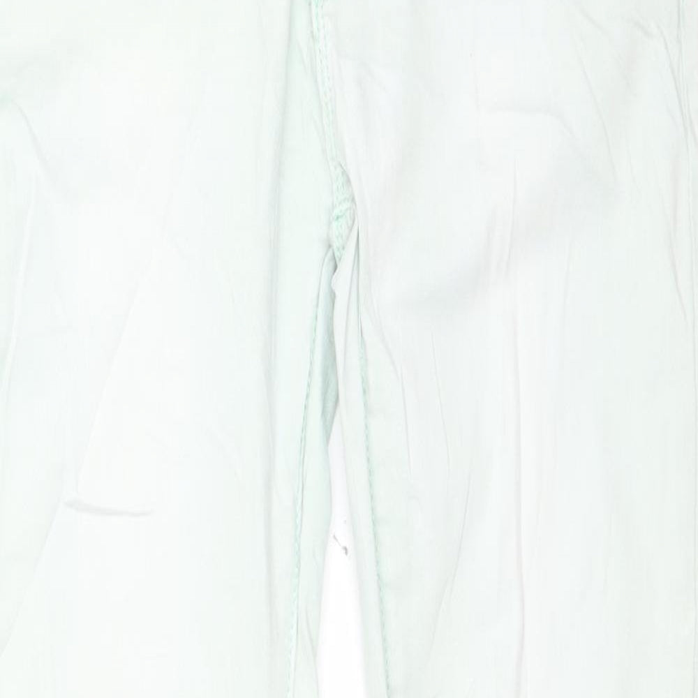 Womens UK Size 29 in Monday Regular Fit Straight Green Jeans