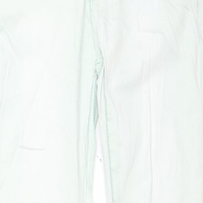 Womens UK Size 29 in Monday Regular Fit Straight Green Jeans