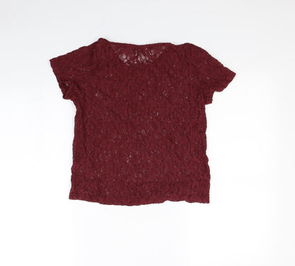 Womens UK Size 10 Glamorous Red Basic Tank