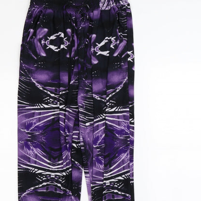 Womens UK Size 26 in Preworn Regular Fit  Purple Trousers