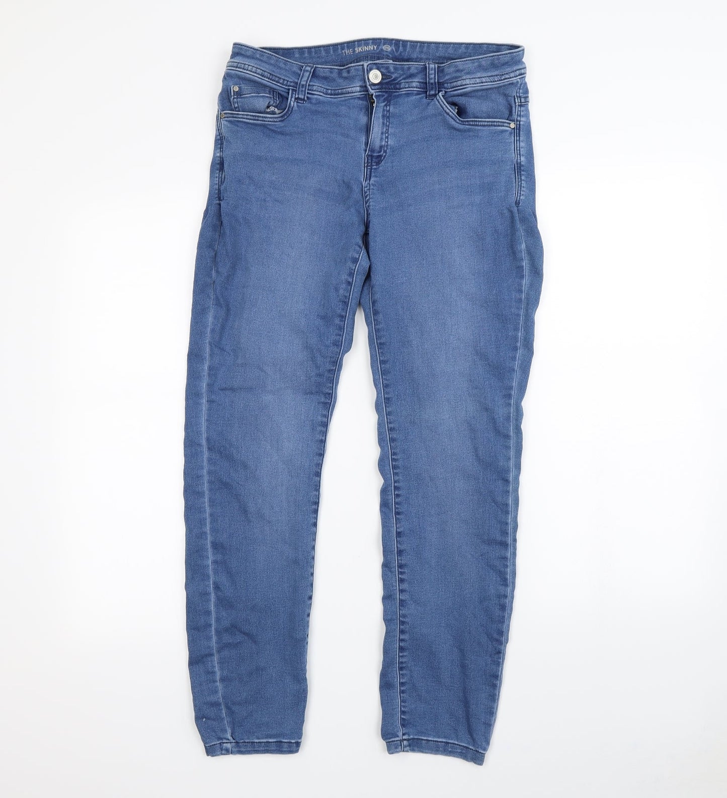 Womens UK Size 32 in Preworn Regular Fit Straight Blue Jeans
