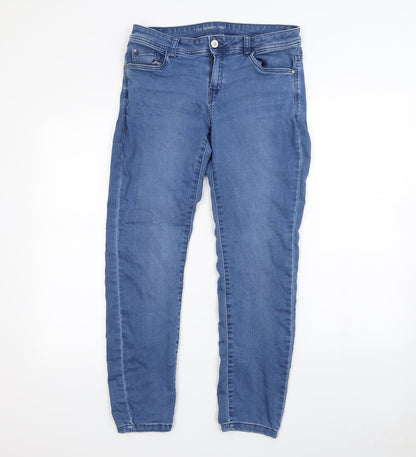 Womens UK Size 32 in Preworn Regular Fit Straight Blue Jeans