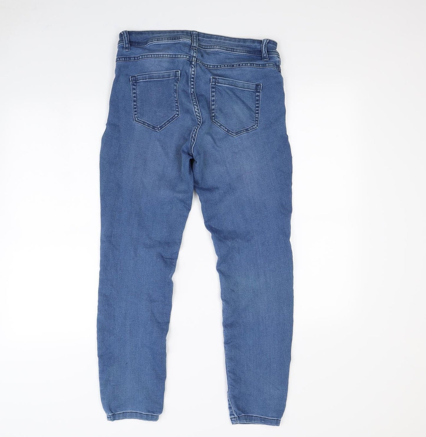 Womens UK Size 32 in Preworn Regular Fit Straight Blue Jeans