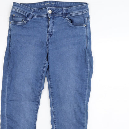 Womens UK Size 32 in Preworn Regular Fit Straight Blue Jeans