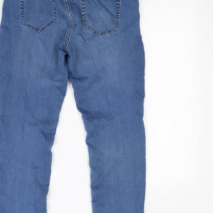 Womens UK Size 32 in Preworn Regular Fit Straight Blue Jeans