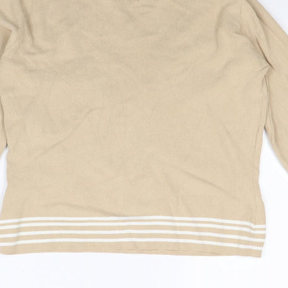 Roman Womens Beige  Rayon Pullover Jumper Size S