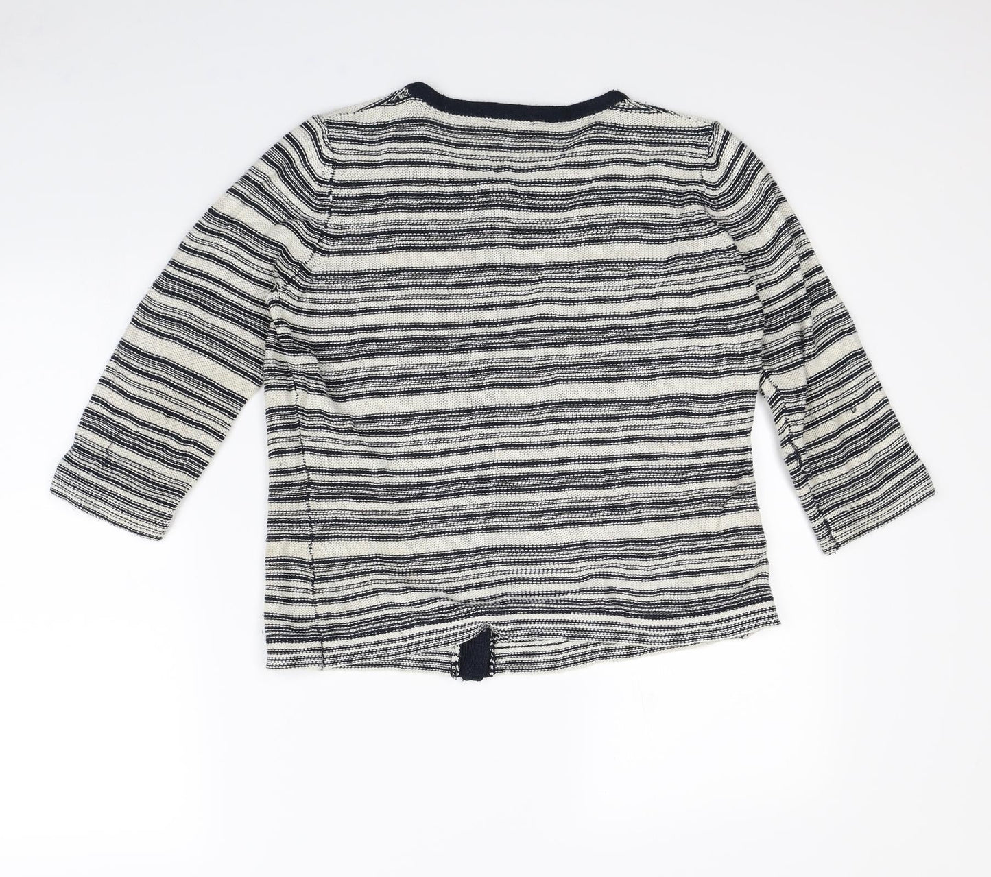 Alex & co Womens Beige Striped  Cardigan Jumper Size 14