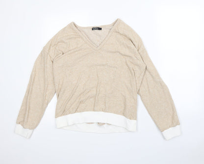 Boohoo Womens Beige   Pullover Jumper Size L