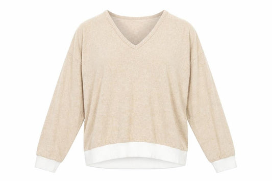 Boohoo Womens Beige   Pullover Jumper Size L
