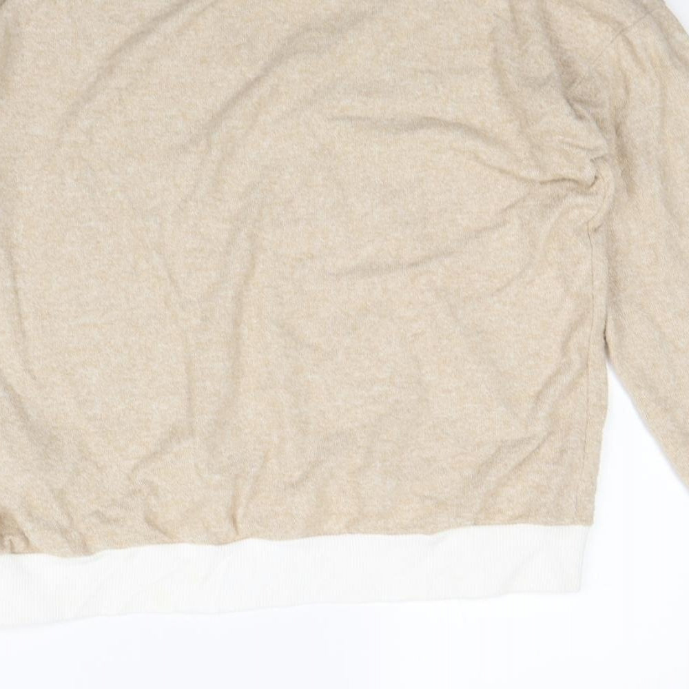 Boohoo Womens Beige   Pullover Jumper Size L