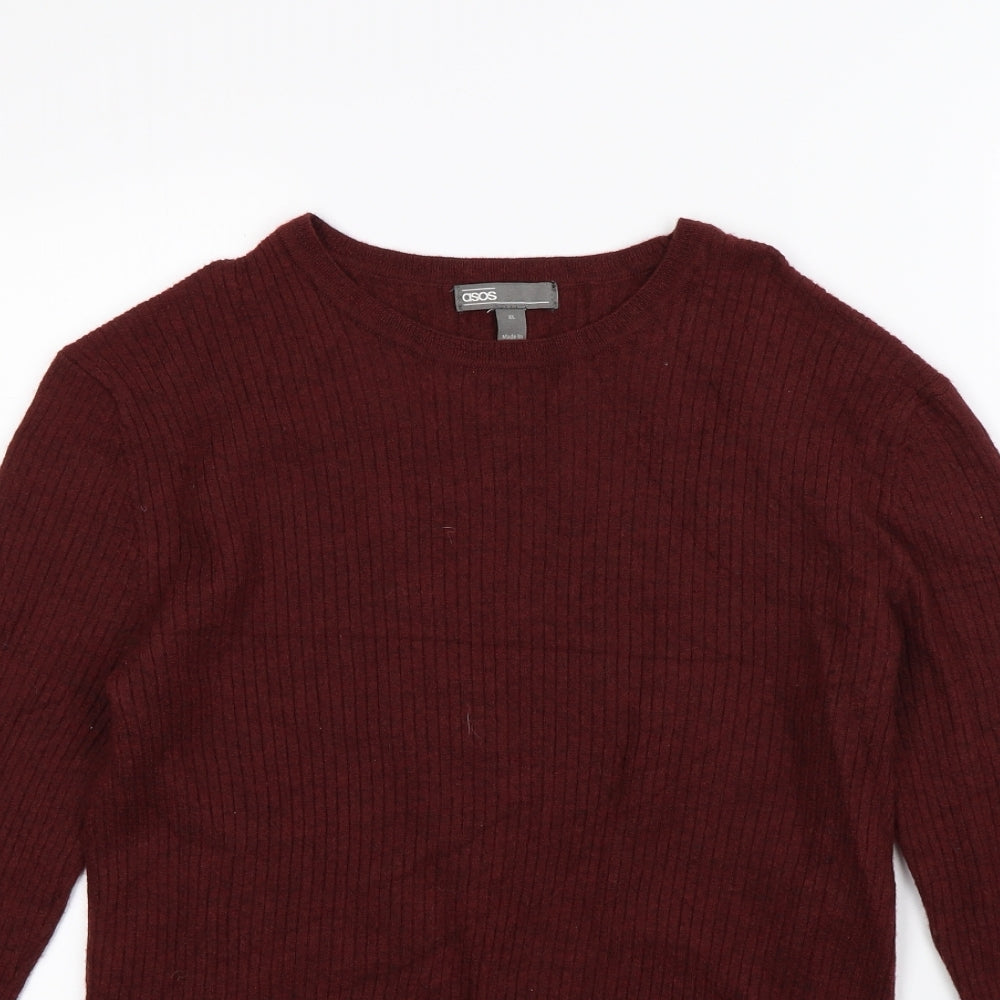 ASOS Mens Red   Pullover Jumper Size XL