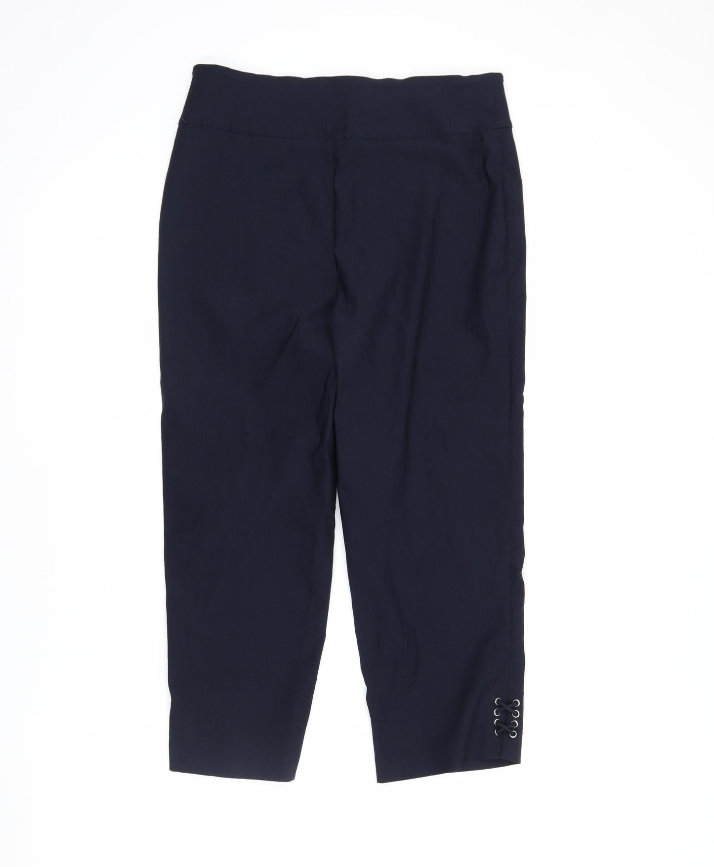 Womens UK Size 6 Denver Hayes Regular Fit Pedal Pusher Blue Trousers