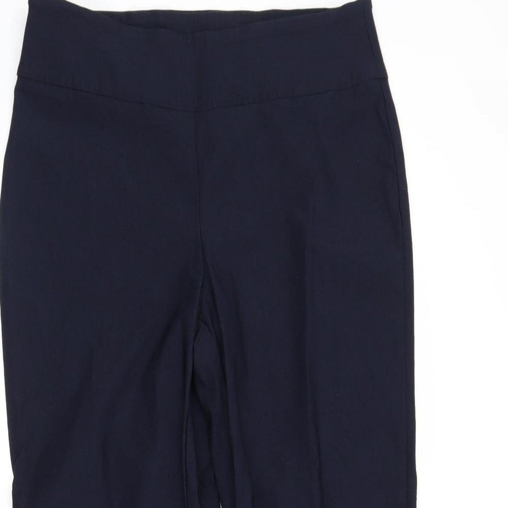 Womens UK Size 6 Denver Hayes Regular Fit Pedal Pusher Blue Trousers