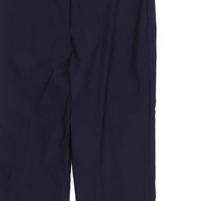 Womens UK Size 6 Denver Hayes Regular Fit Pedal Pusher Blue Trousers