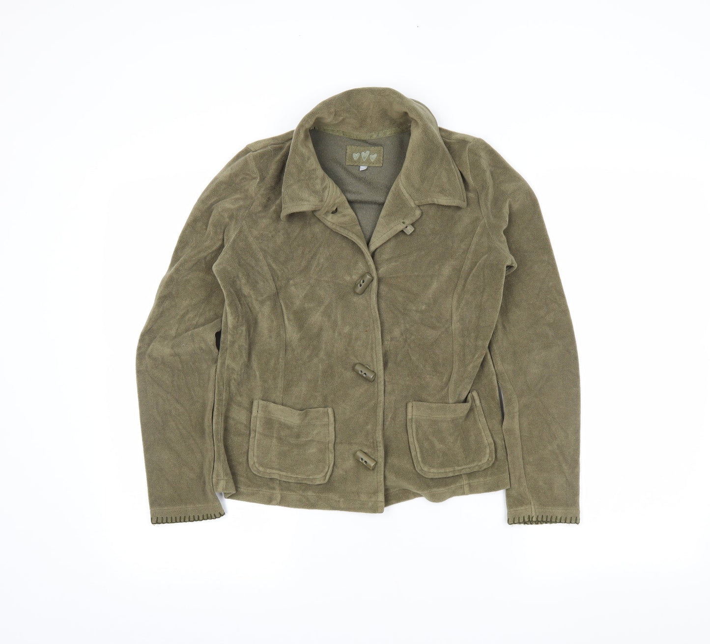Womens UK Size M M&S Green Jacket