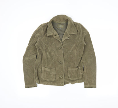 Womens UK Size M M&S Green Jacket