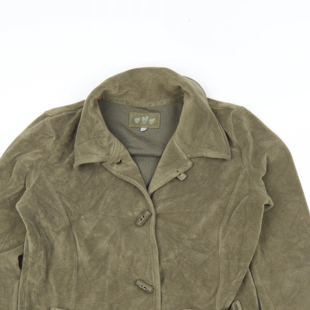 Womens UK Size M M&S Green Jacket