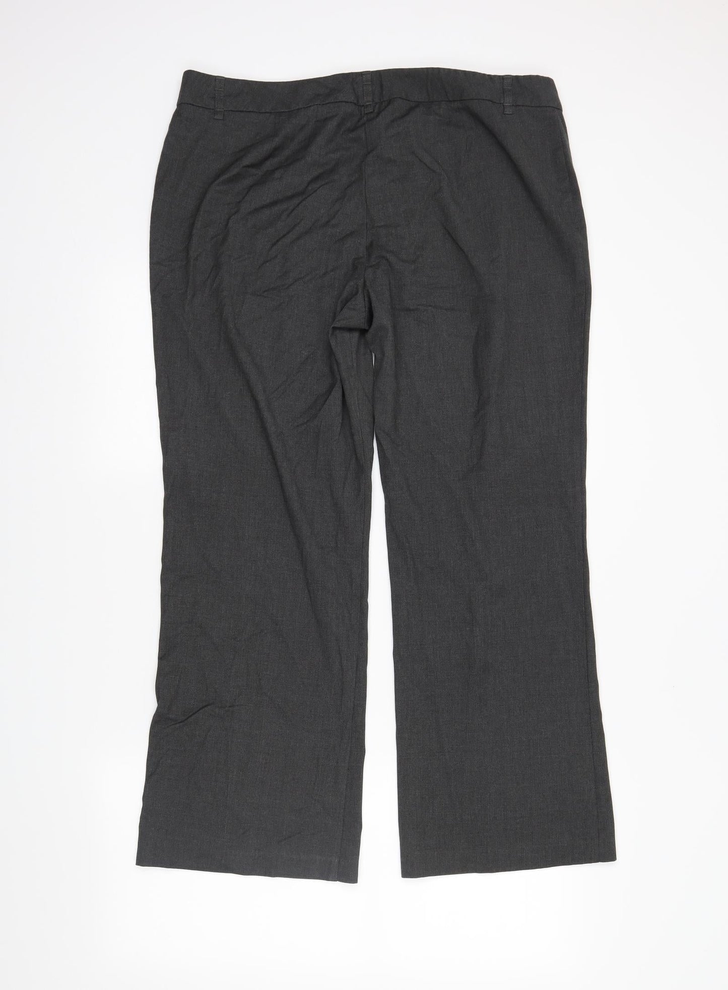 M&S Womens Grey   Trousers  Size 16 L29 in