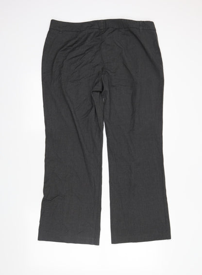 M&S Womens Grey   Trousers  Size 16 L29 in