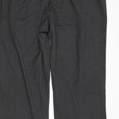 M&S Womens Grey   Trousers  Size 16 L29 in