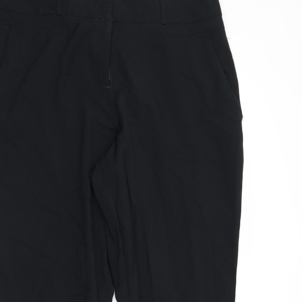 Womens UK Size 14 Dorothy Perkins Regular Fit  Black Trousers