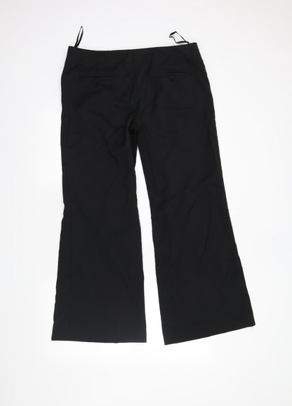 Womens UK Size 14 Love Label Regular Fit  Black Trousers