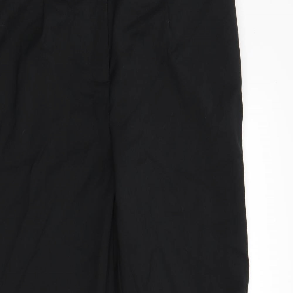 Womens UK Size 14 Love Label Regular Fit  Black Trousers