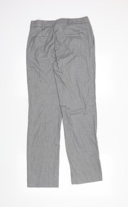 M&S Womens Grey   Dress Pants Trousers Size 8 L28 in