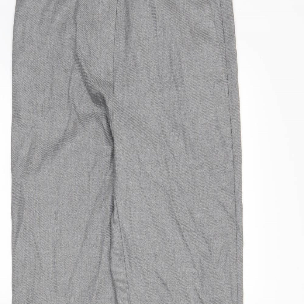 M&S Womens Grey   Dress Pants Trousers Size 8 L28 in
