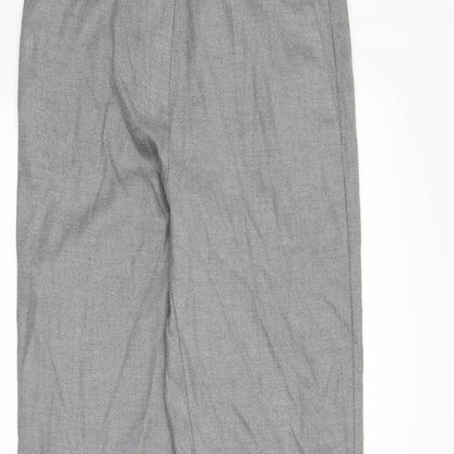 M&S Womens Grey   Dress Pants Trousers Size 8 L28 in