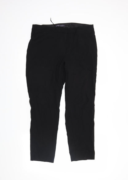 M&S Womens Black   Dress Pants Trousers Size 14 L25 in