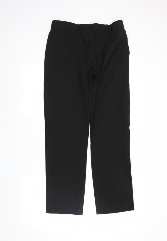 M&S Mens Black   Dress Pants Trousers Size 31 in L30 in