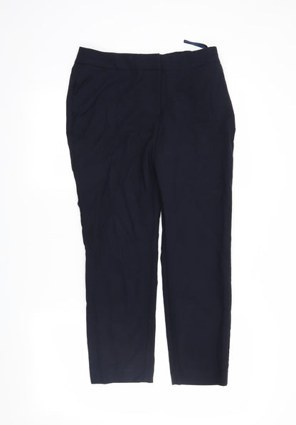 polyester Womens Blue   Dress Pants Trousers Size 10 L24 in