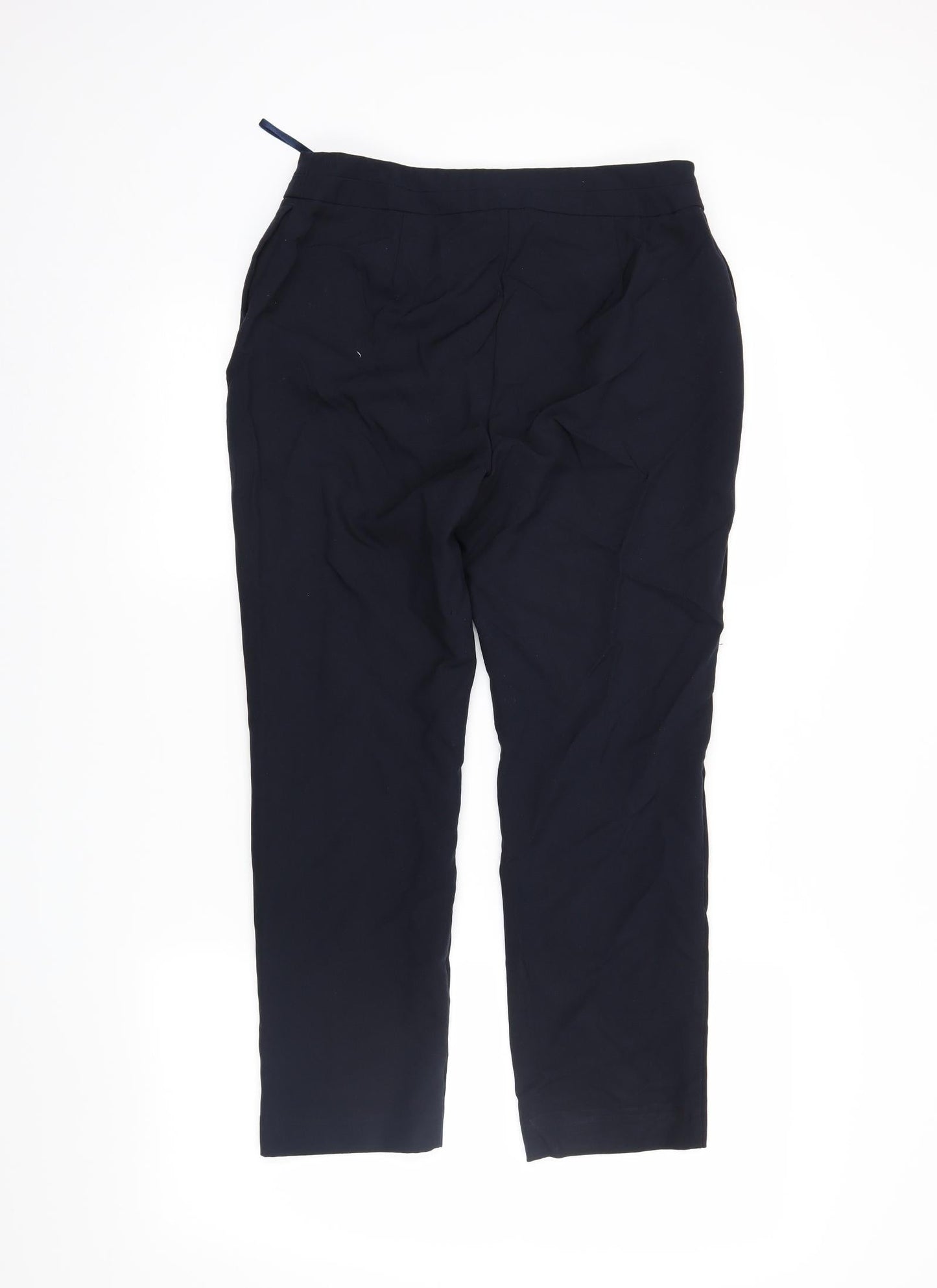 polyester Womens Blue   Dress Pants Trousers Size 10 L24 in