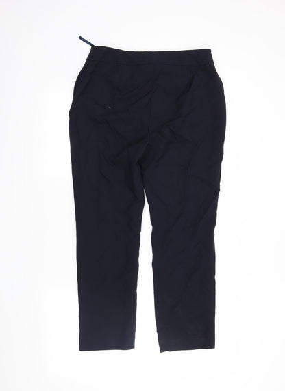 polyester Womens Blue   Dress Pants Trousers Size 10 L24 in