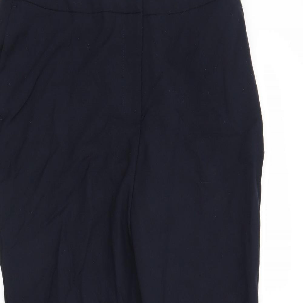 polyester Womens Blue   Dress Pants Trousers Size 10 L24 in