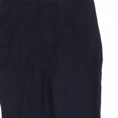 polyester Womens Blue   Dress Pants Trousers Size 10 L24 in
