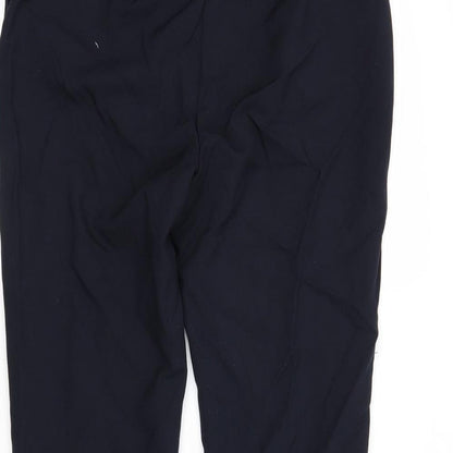 polyester Womens Blue   Dress Pants Trousers Size 10 L24 in
