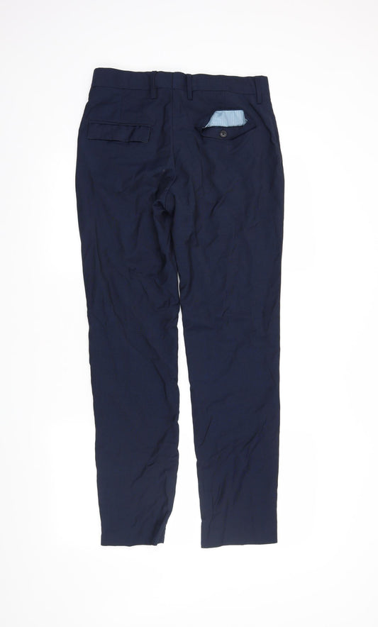 H&M Mens Blue   Dress Pants Trousers Size S L29 in