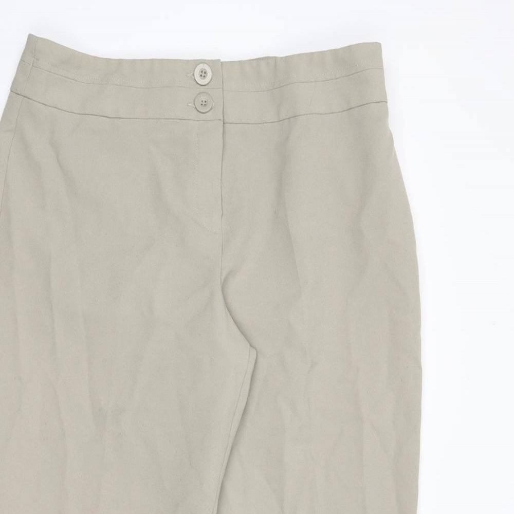 M&S Womens Beige   Trousers  Size 14 L24 in