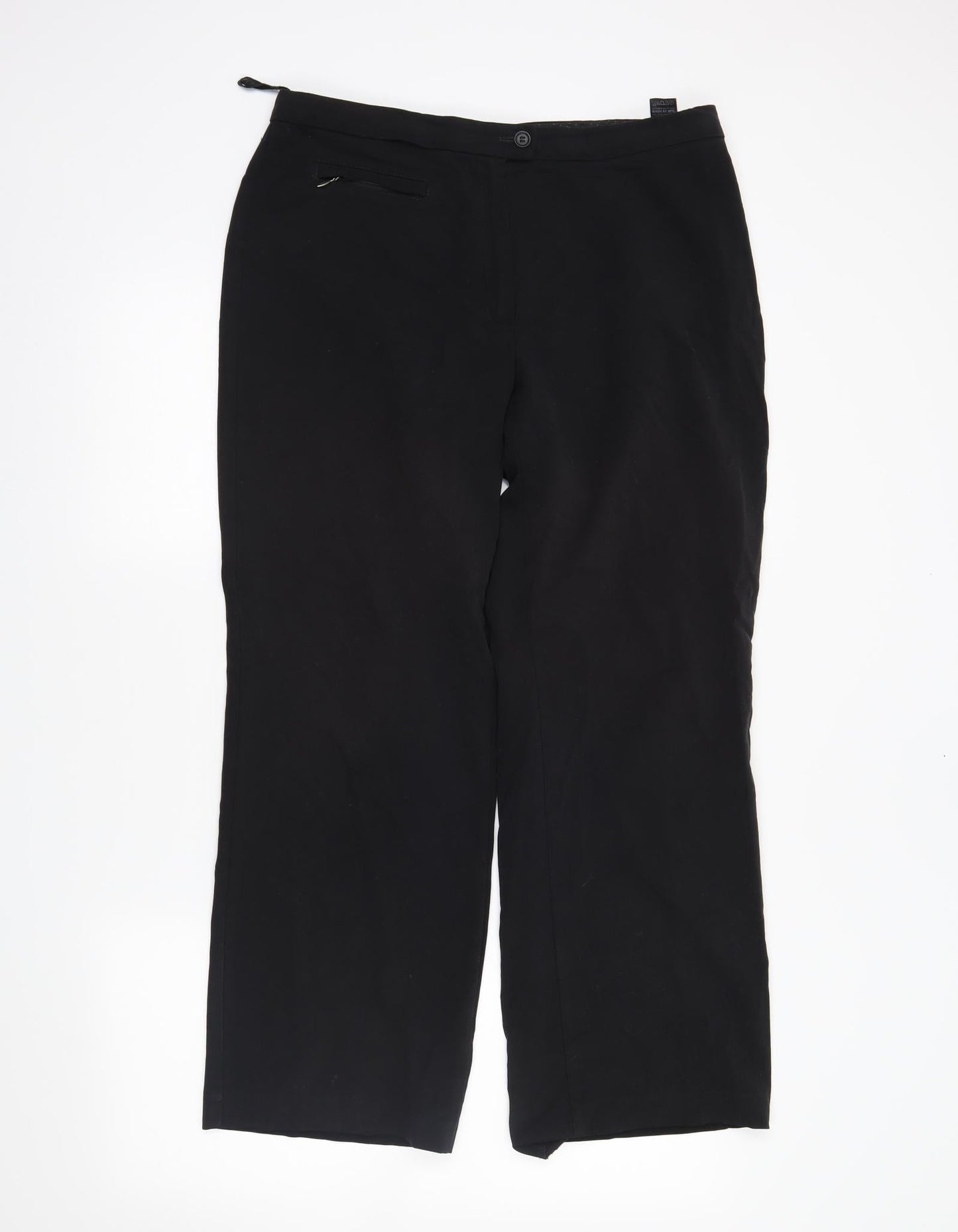 M&S Womens Black   Trousers  Size 14 L26 in