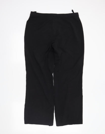 M&S Womens Black   Trousers  Size 14 L26 in