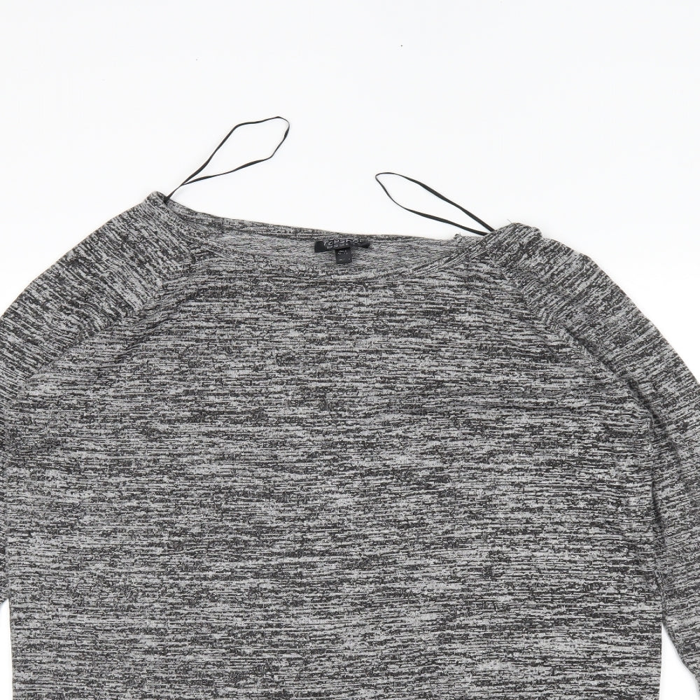 Topshop Womens Grey   Tunic Jumper Size 10