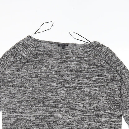 Topshop Womens Grey   Tunic Jumper Size 10