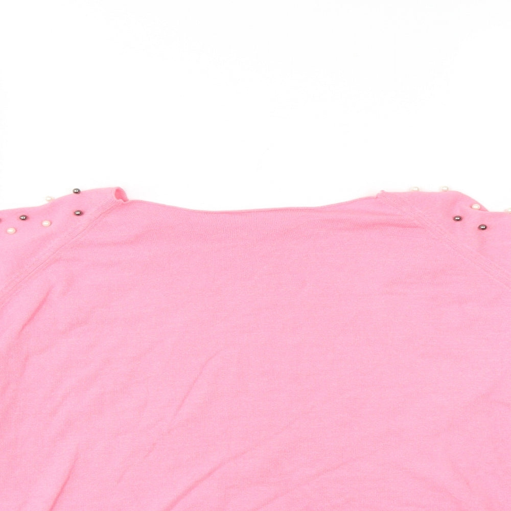 Womens UK Size  Preworn Pink Basic Blouse