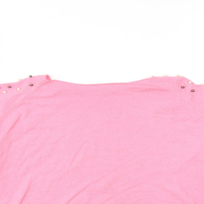 Womens UK Size  Preworn Pink Basic Blouse