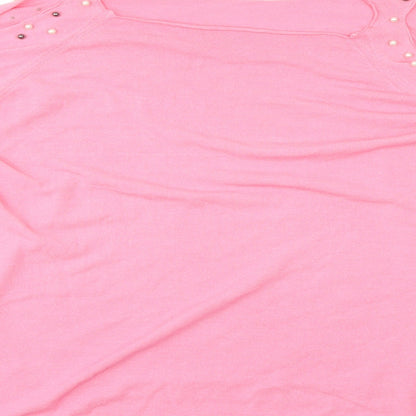 Womens UK Size  Preworn Pink Basic Blouse