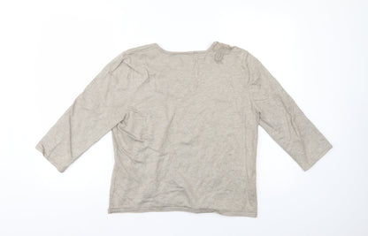 Womens UK Size 16 Preworn Ivory Basic Blouse